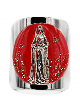 BAGUE APPARITION PLAQUE ARGENT