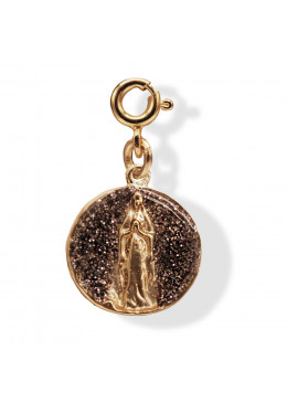 Médaille APPARITION Anthracite Paillette