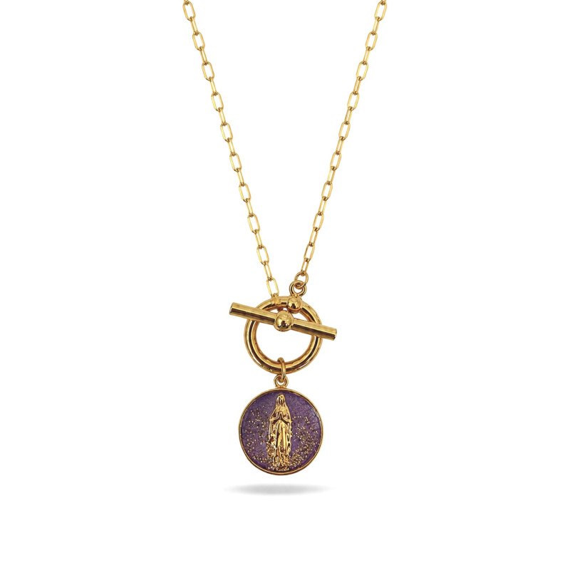 Collier fermoir en "T" Or