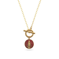 Collier fermoir en "T" Or