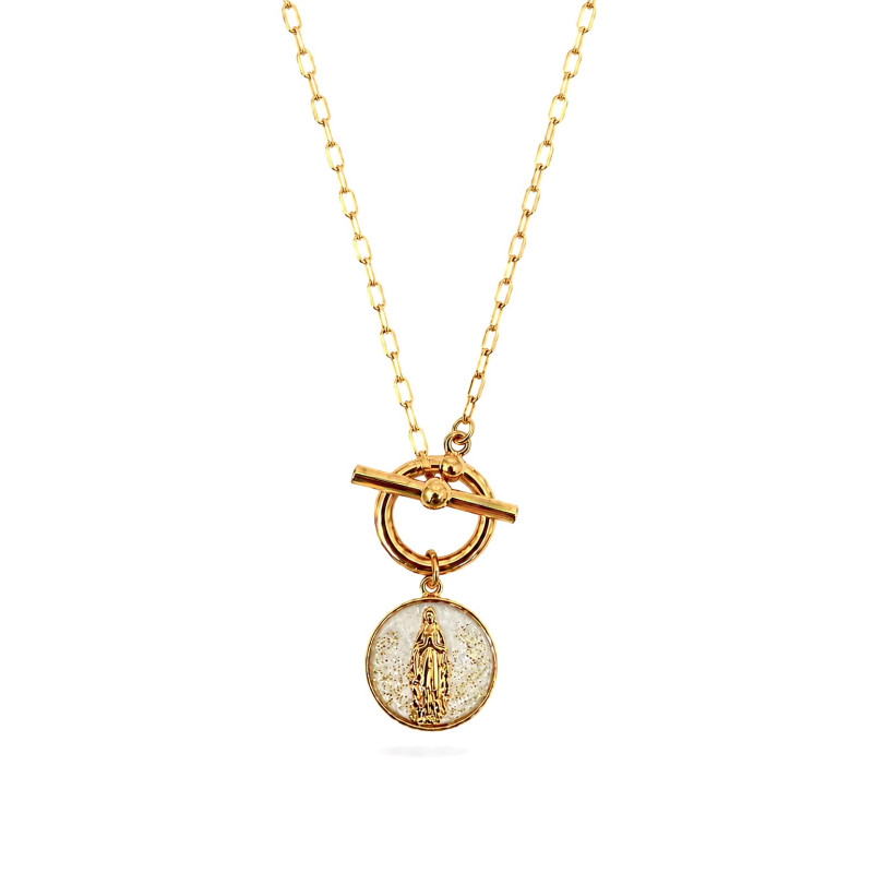 Collier fermoir en "T" Or