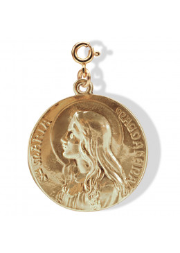 médaille  « Maria-Magdalena » doré Brut