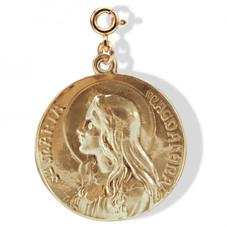 médaille  « Maria-Magdalena » doré Brut