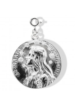 médaille  « Maria-Magdalena » Argent Argent Pailleté