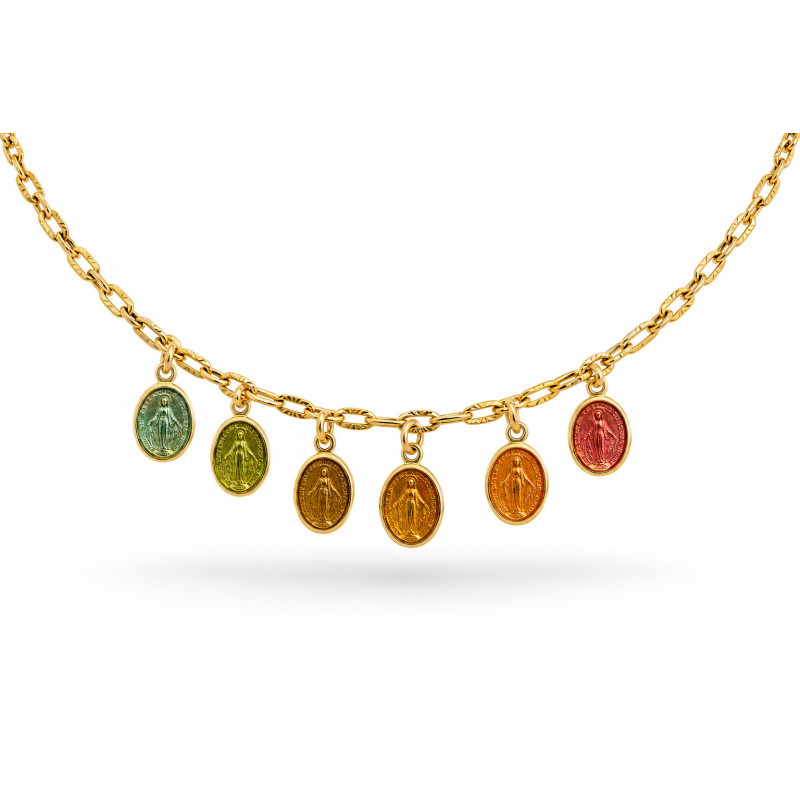 Collier CAPRI  multicolore or