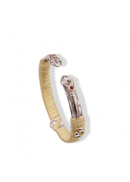 Jonc TWIN SNAKE Argent